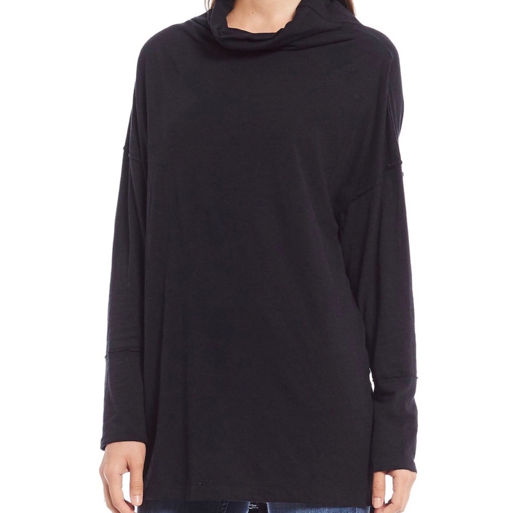 Free People Bella Vista Thermal Tunic in Black
